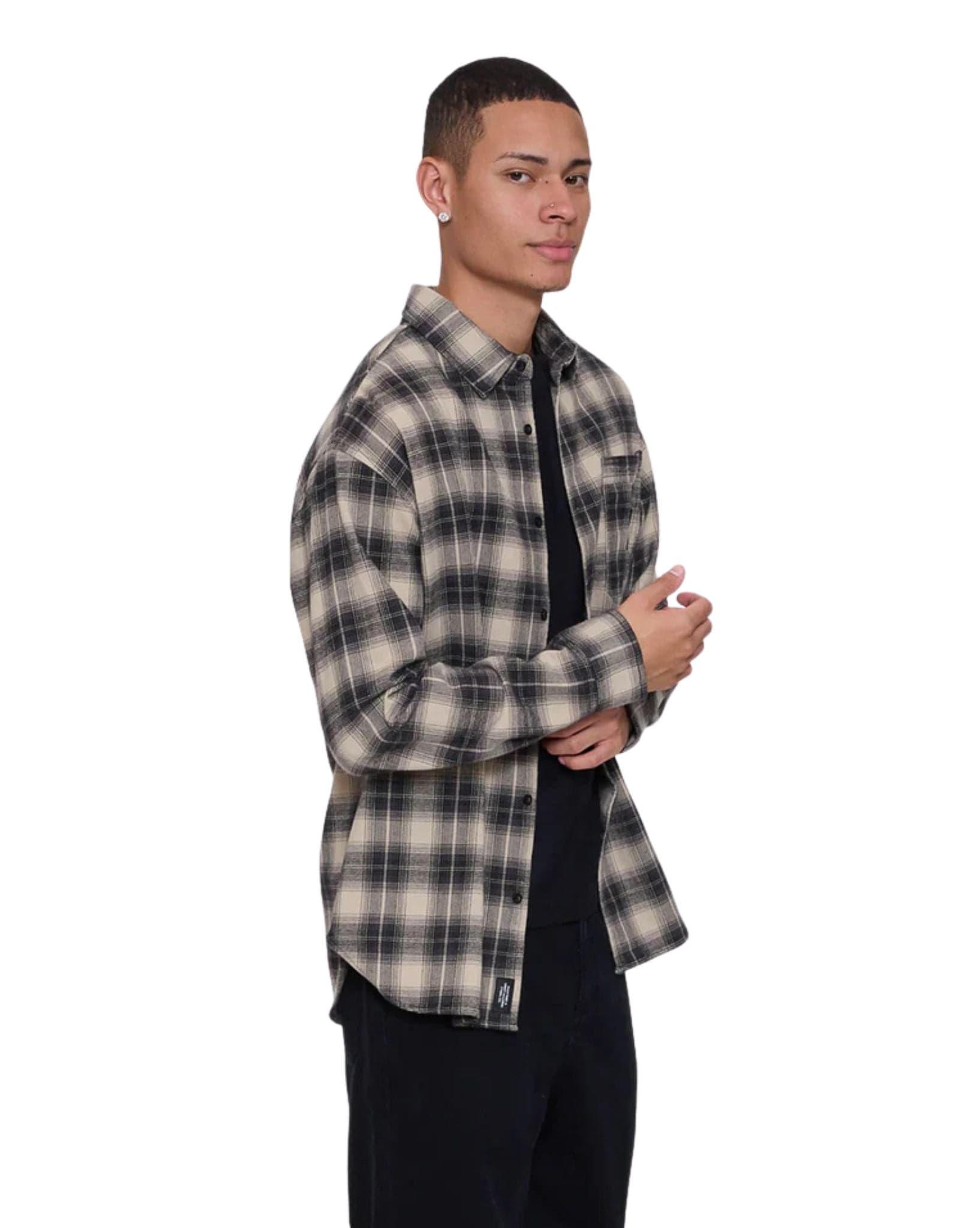 Thrills Stagger Barrio Long Sleeve Flannel Shirt