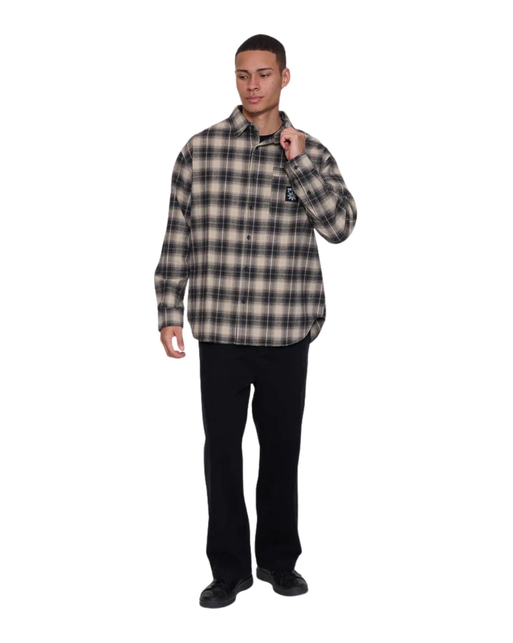 Thrills Stagger Barrio Long Sleeve Flannel Shirt