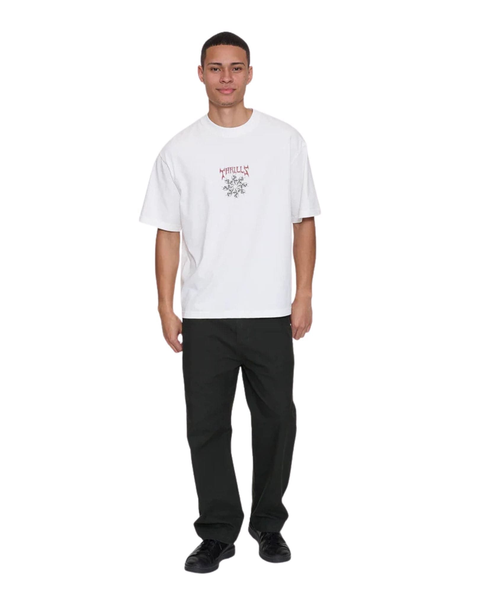 Thrills Stagger Box Fit Oversize Cropped Tee