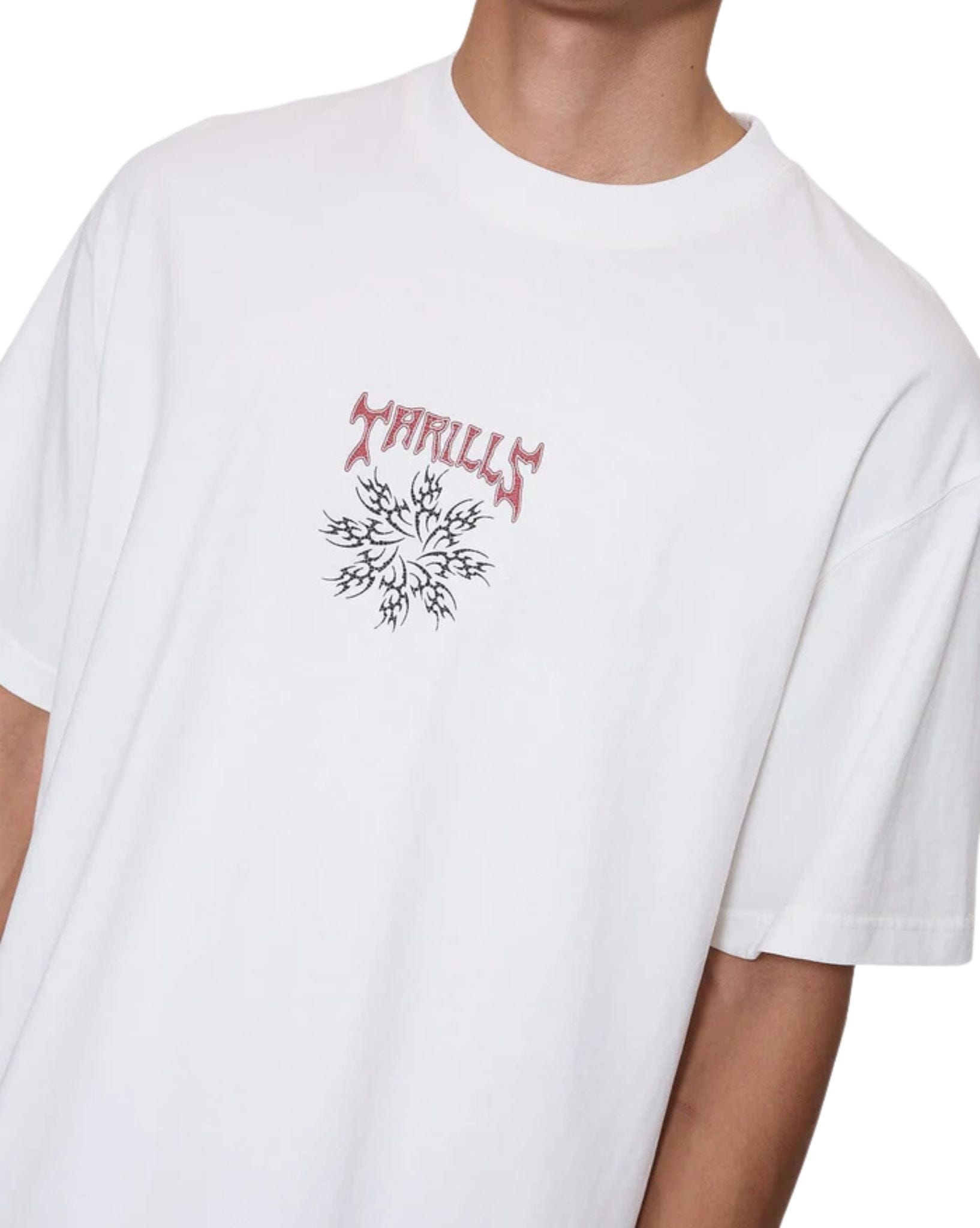 Thrills Stagger Box Fit Oversize Cropped Tee