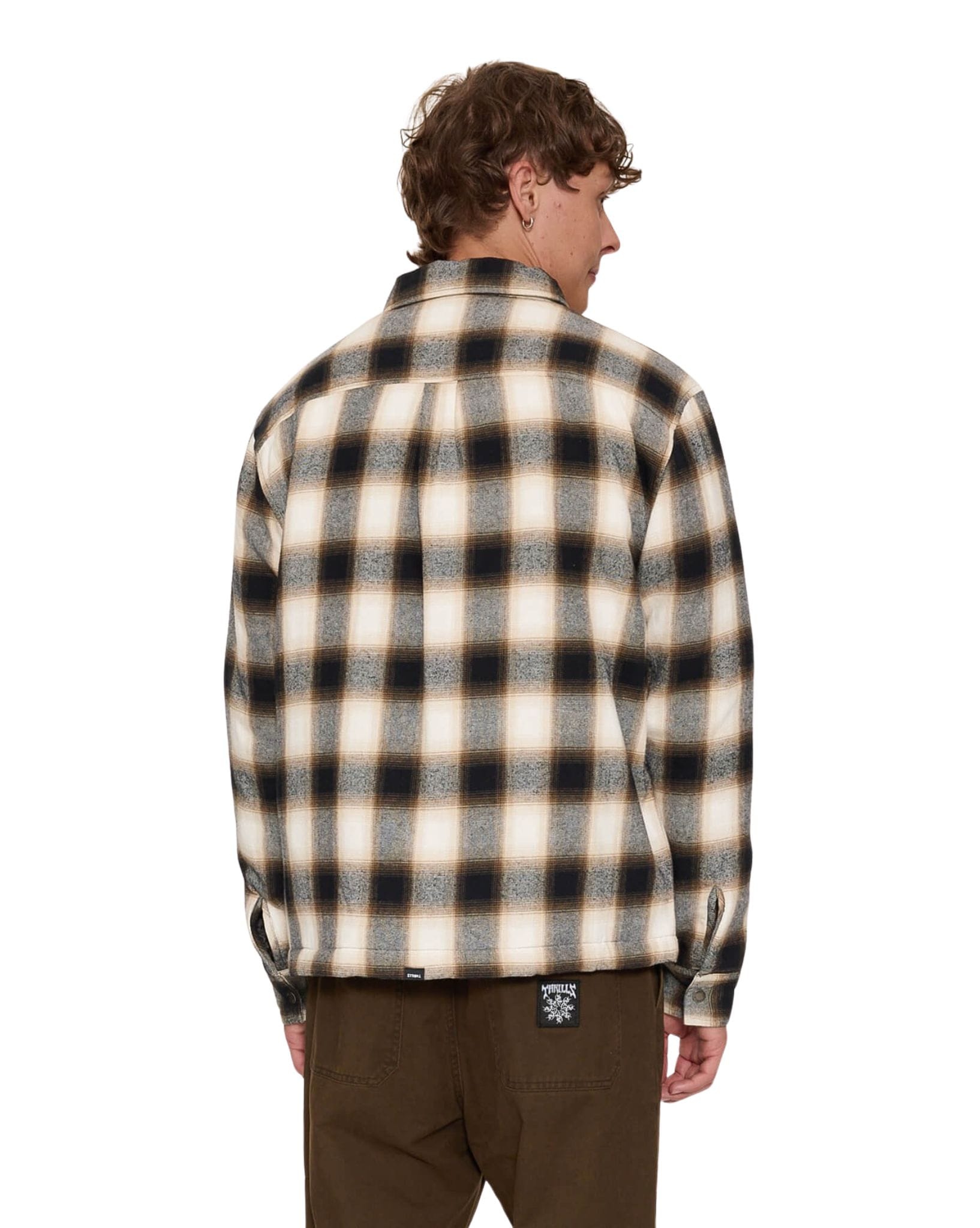 Thrills Stagger Cropped Flannel Jacket