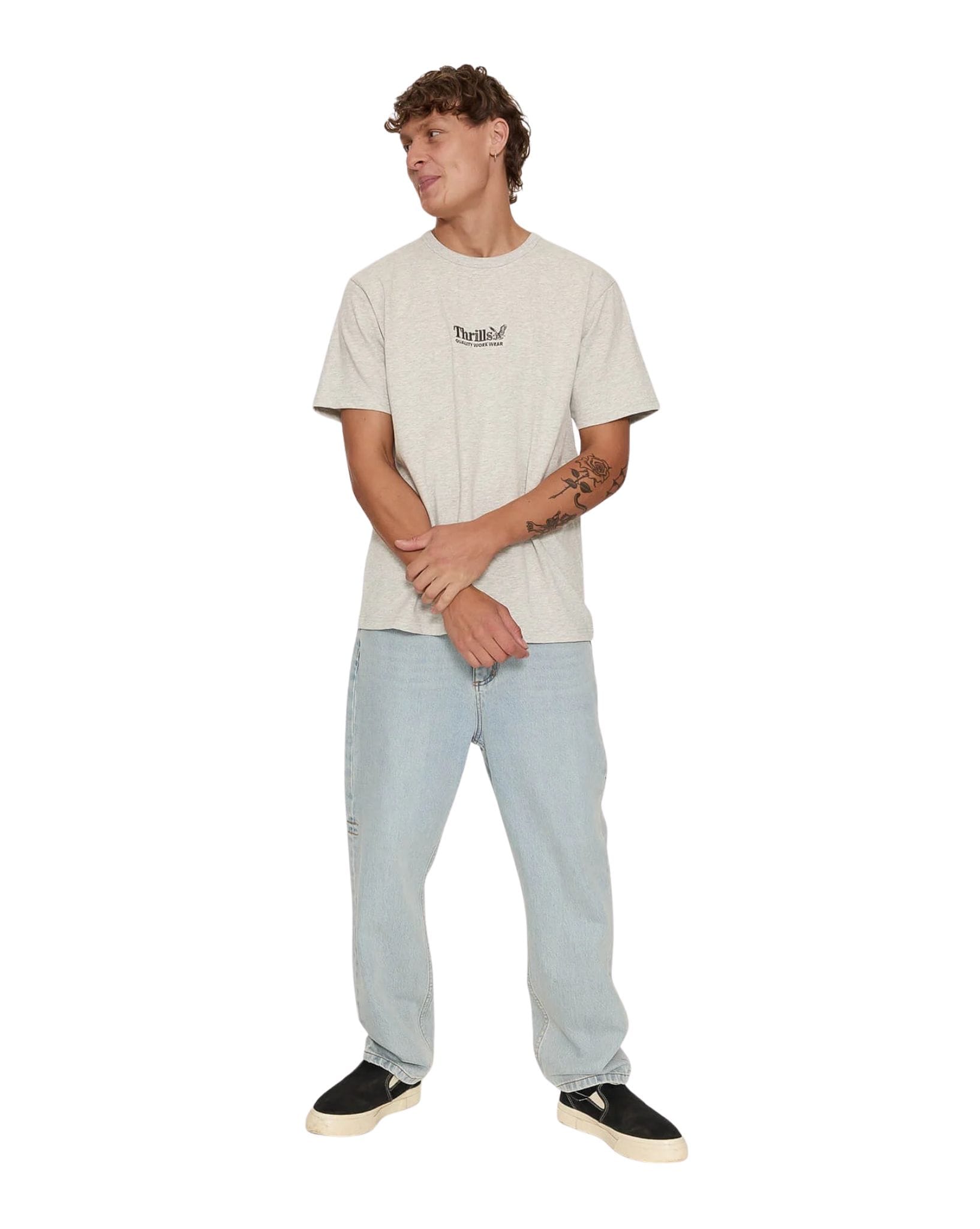 Thrills Thrills Workwear Embro Merch Tee