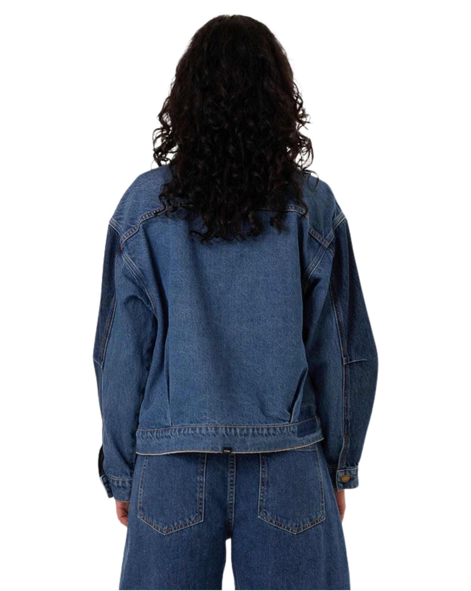 Thrills Womens Bailey Jacket - Two Tone Blue