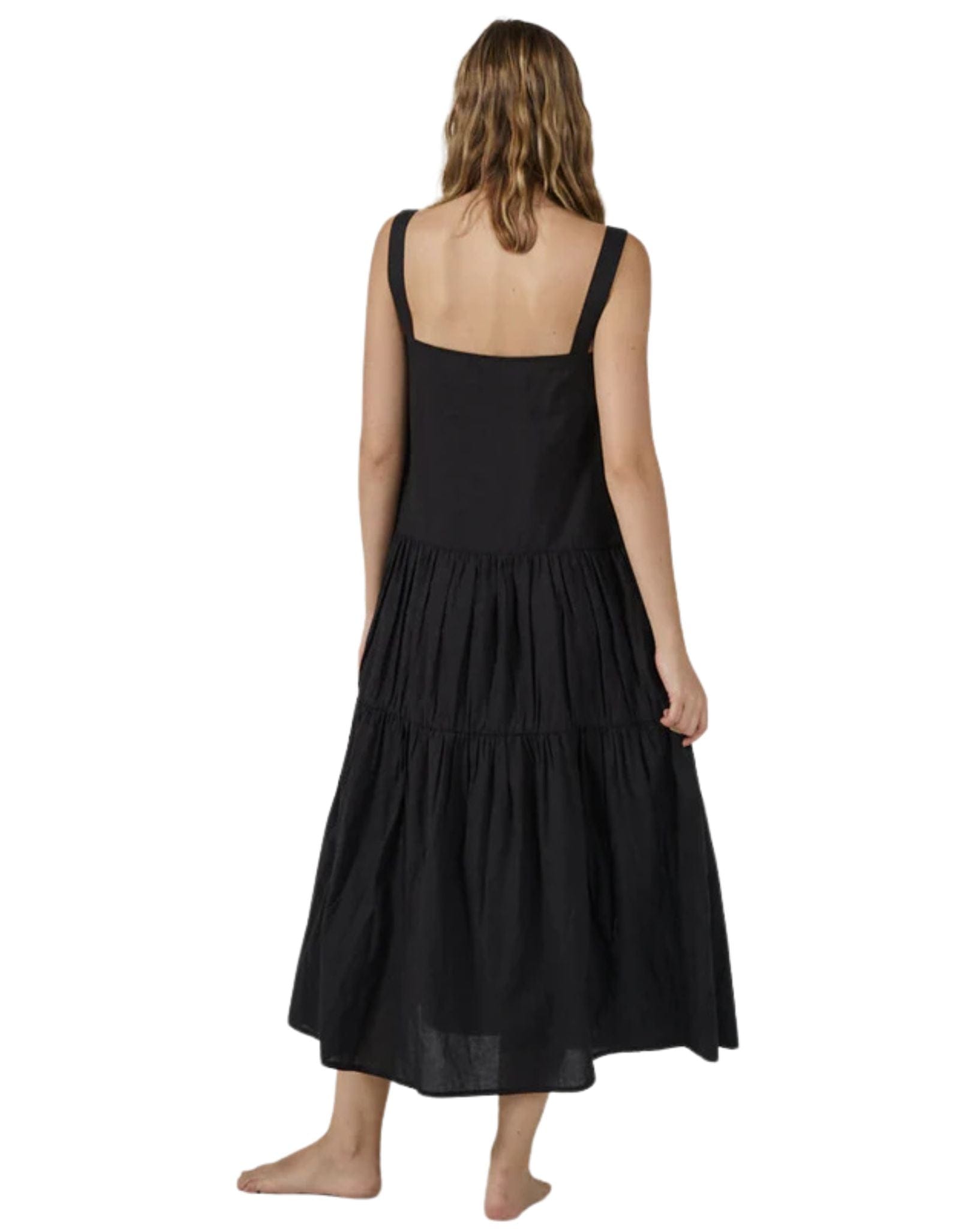 Thrills Womens Division Mid Length Dress - Black