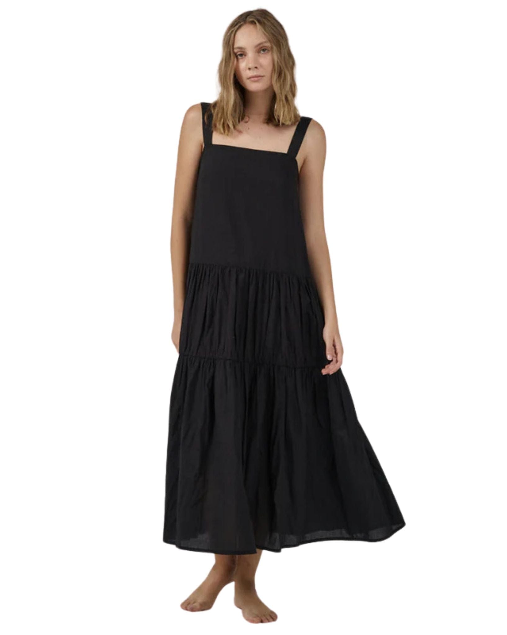 Thrills Womens Division Mid Length Dress - Black
