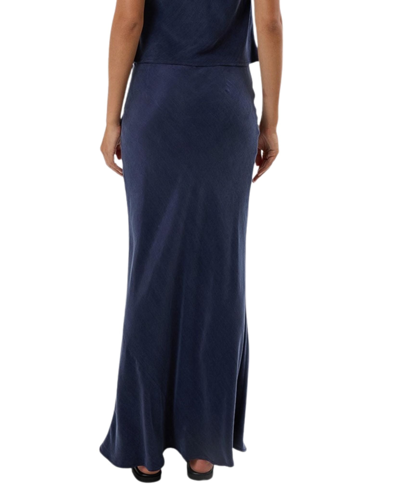 Thrills Womens Faye Slip Maxi Skirt - Oxford Blue