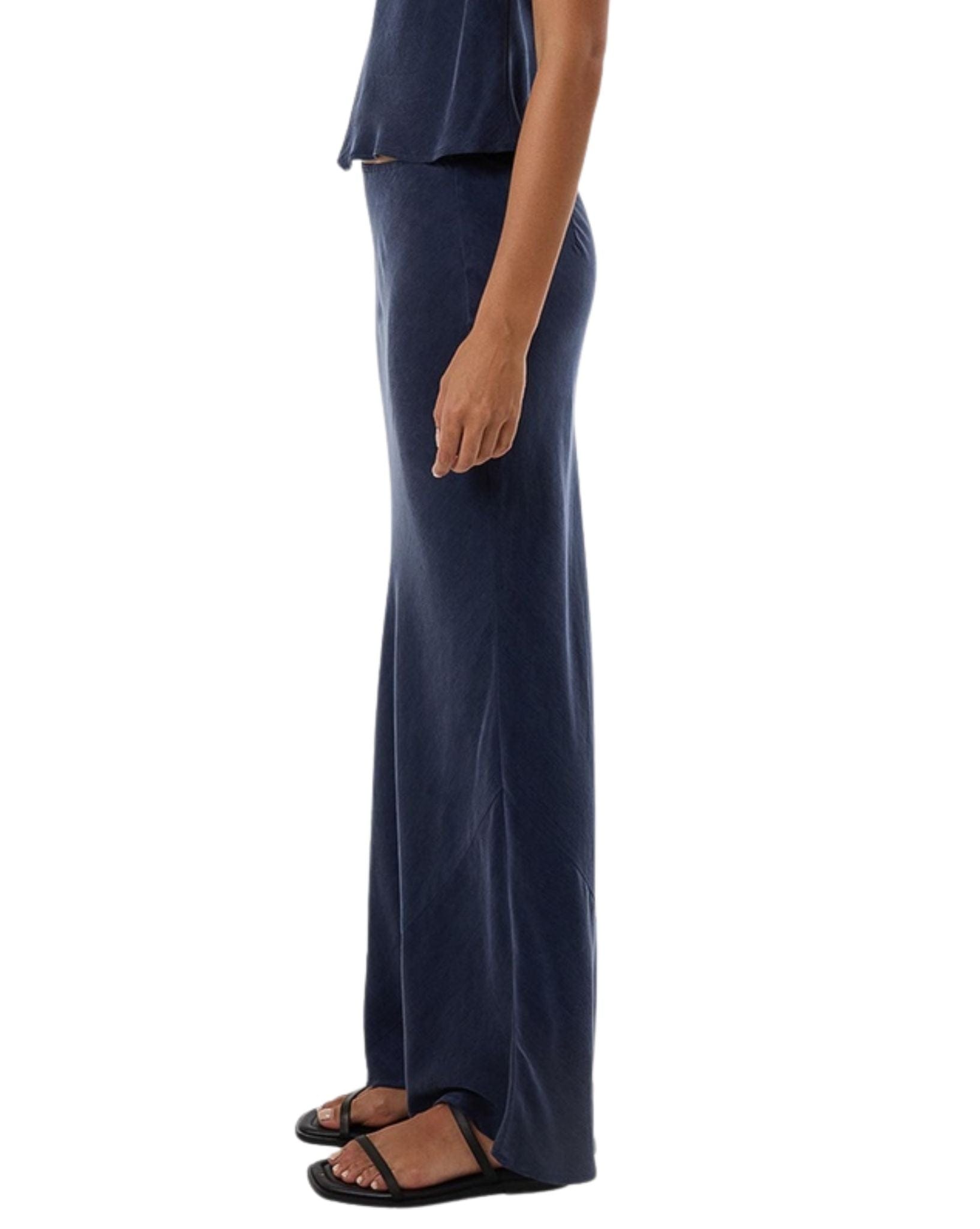 Thrills Womens Faye Slip Maxi Skirt - Oxford Blue