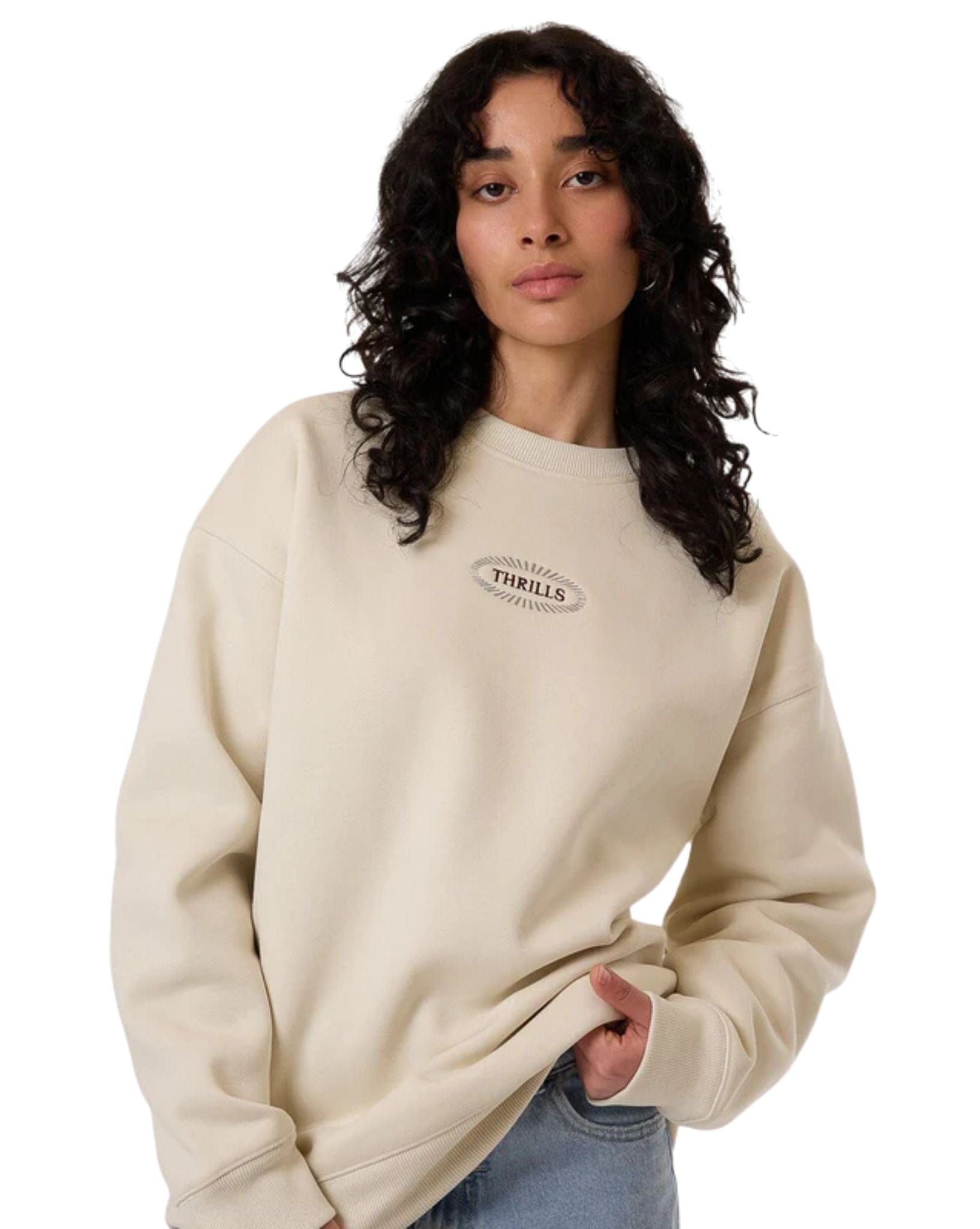 Thrills Womens Vanished Slouch Crew