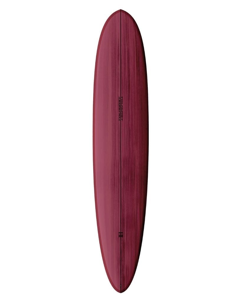 Tolhurst Surfboards HIHP Speed Thunderbolt Red Longboard
