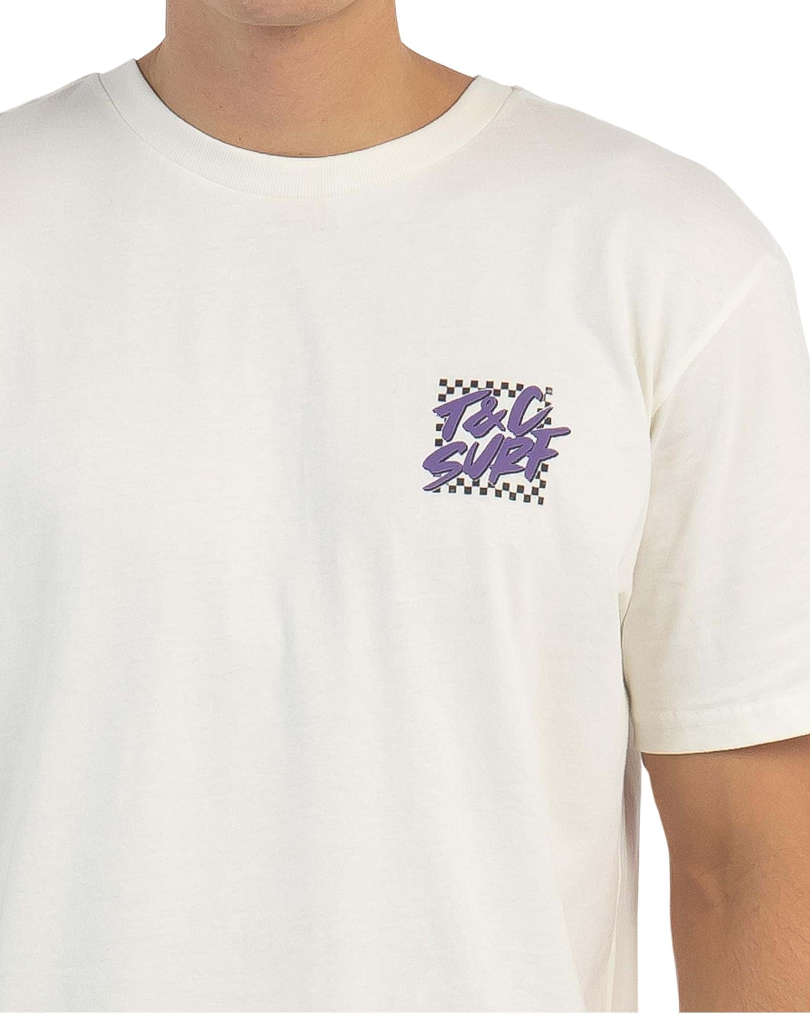 Town & Country Mens Border Check Tee