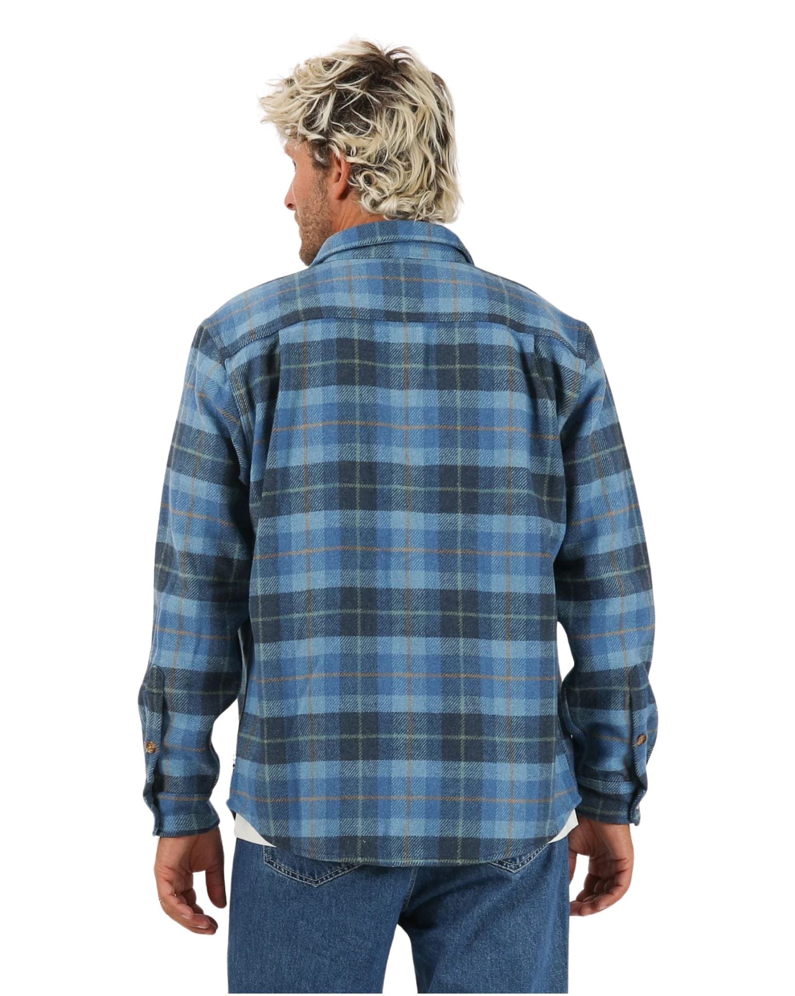 Town & Country Mens Mariner LS Shirt - Pacific