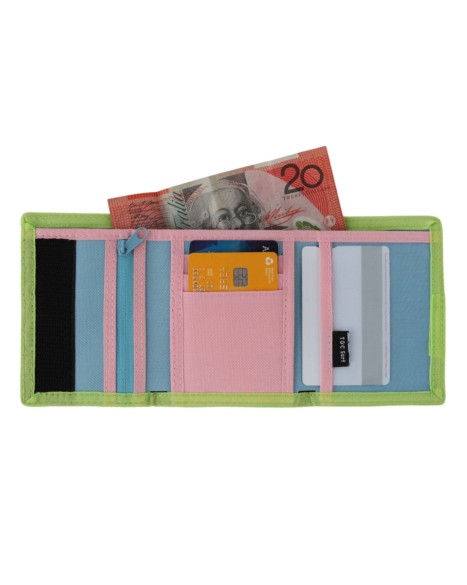 Town & Country Mens Nylon Velcro Wallet