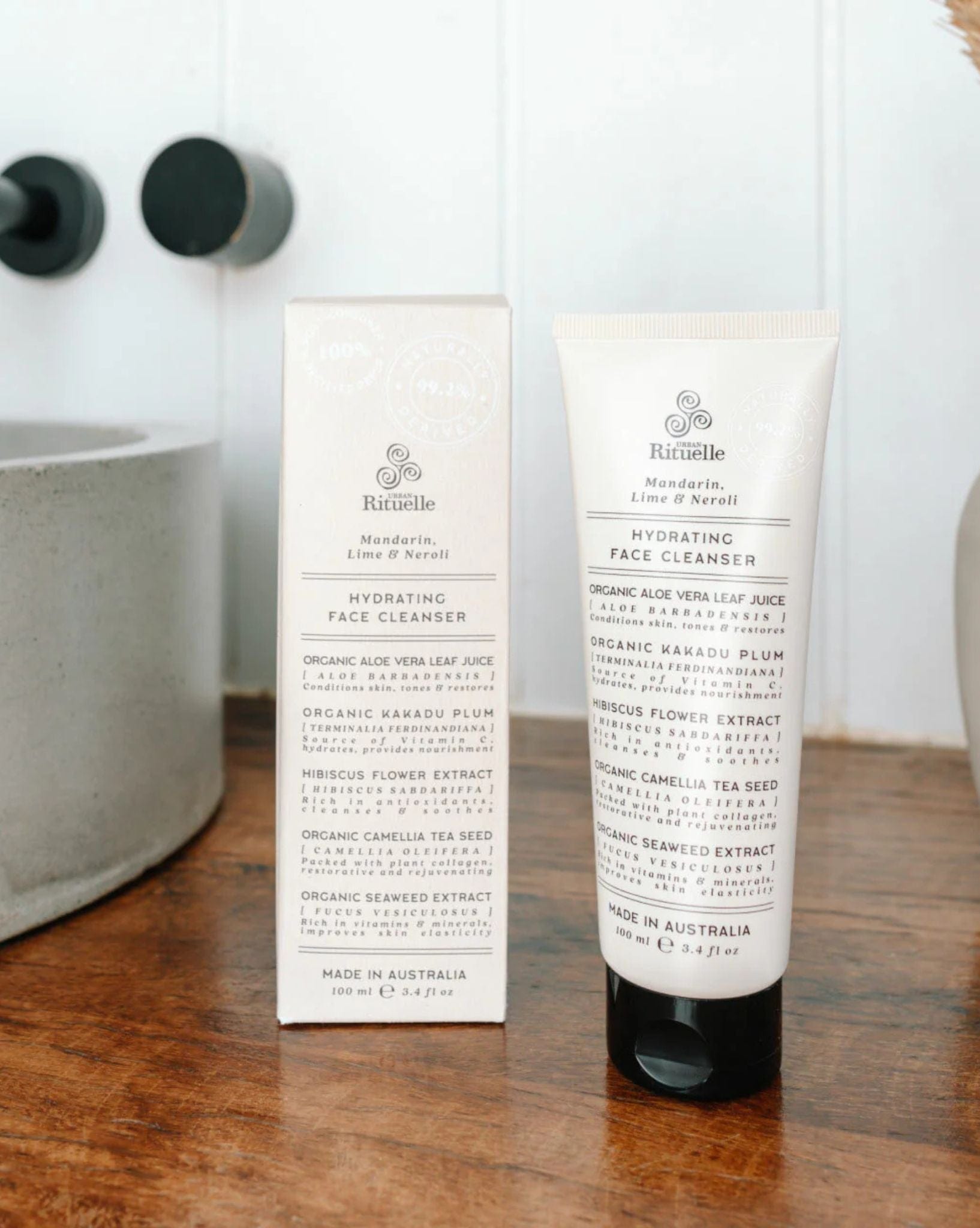 Urban Rituelle Hydrating Face Cleanser 100ml Mandarin Lime Neroli
