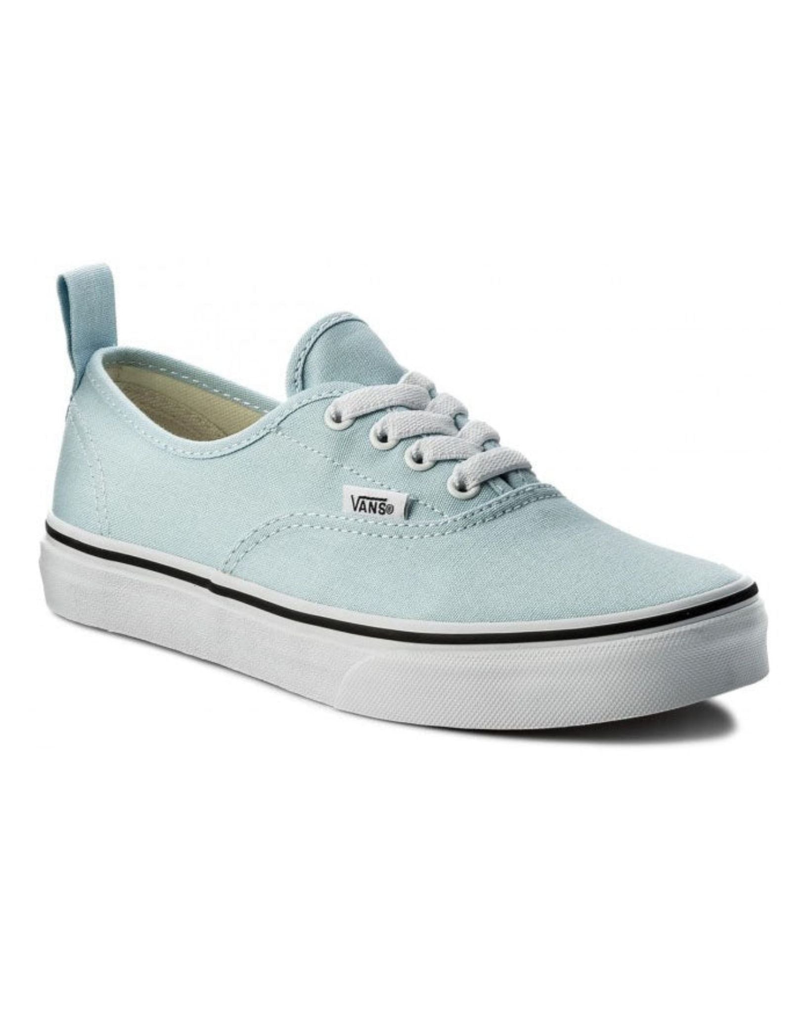 Vans Kids Authentic Elastic Lace - Baby Blue I True White
