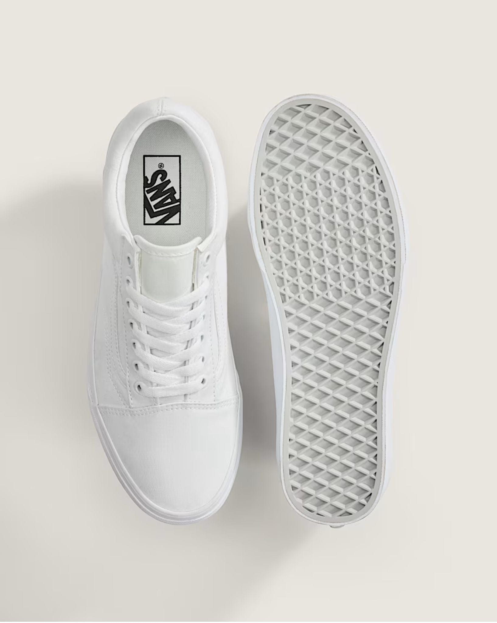 Vans Mens Old Skool Shoe - True White