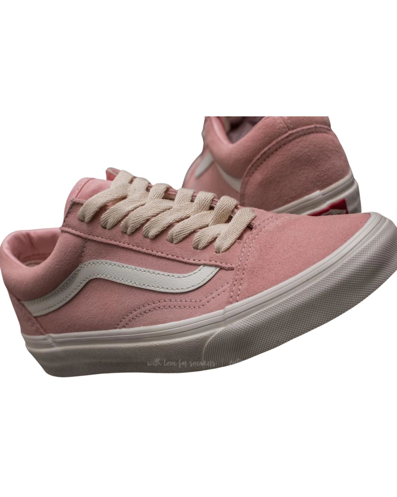 Vans Womens Old Skool Herringbone Lace - Pink