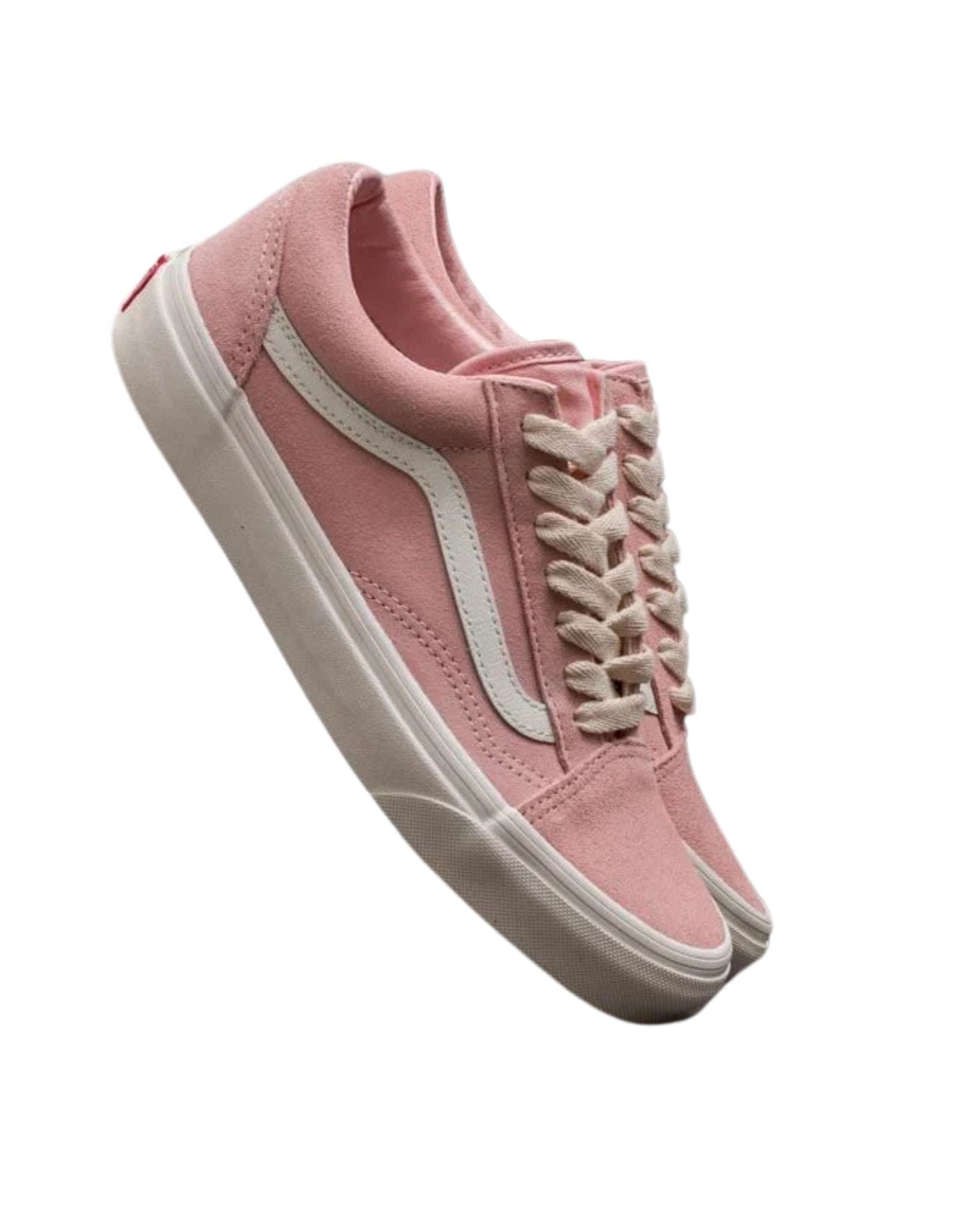 Vans Womens Old Skool Herringbone Lace Pink