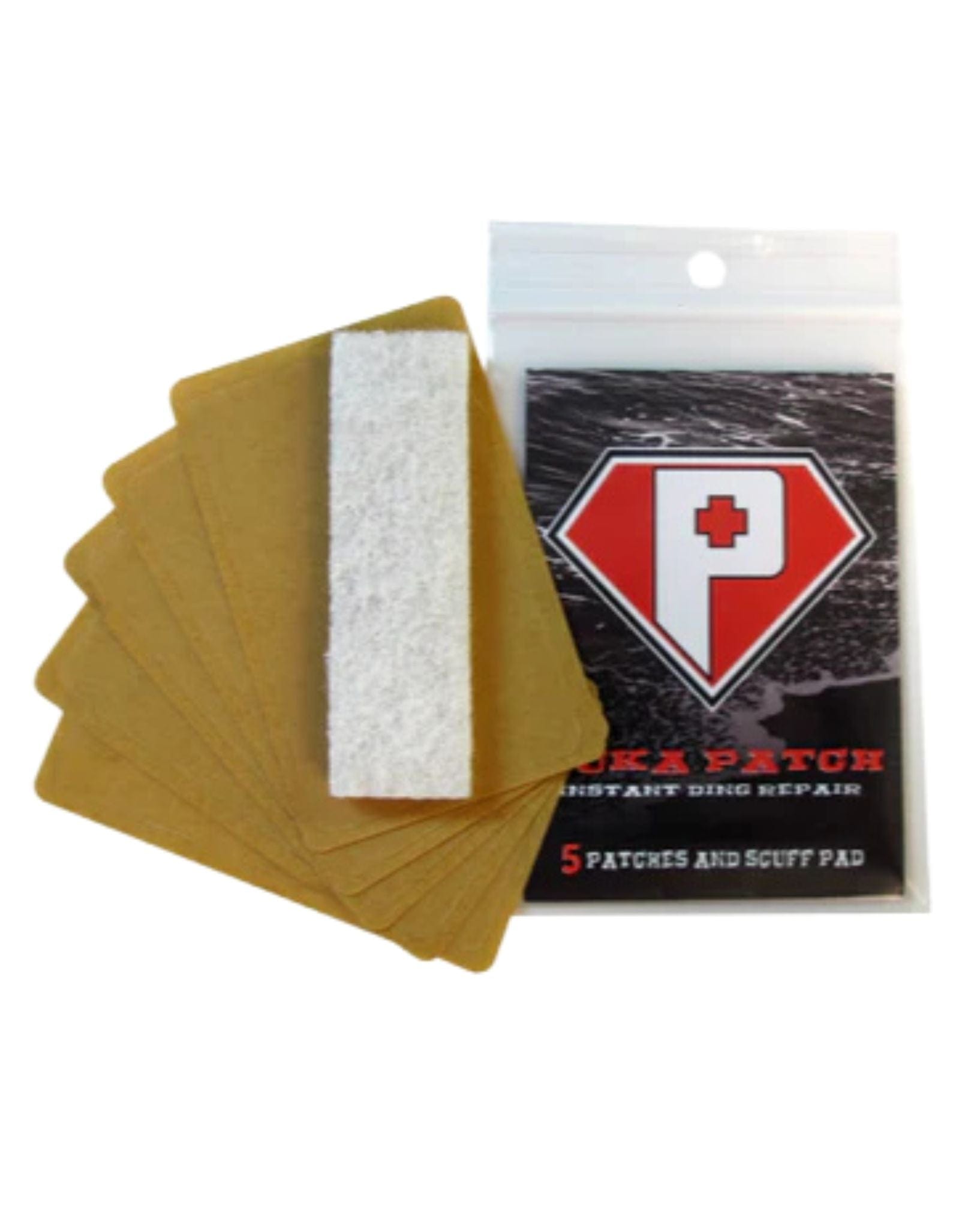 Watershack Puka Patch Ding Repair Single 5pk With Buffing Pad