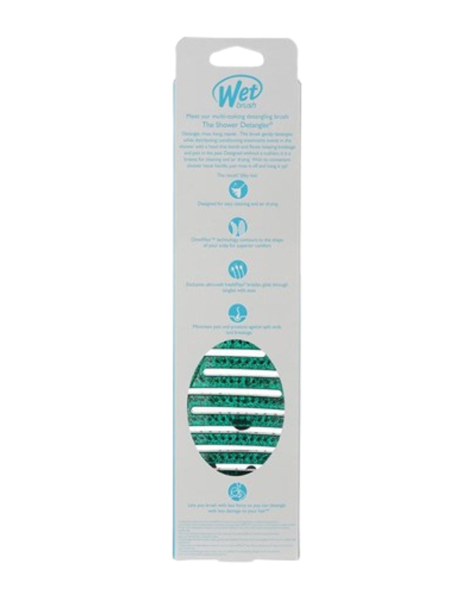 Wet Brush Wet Brush Shower Flex - Green Glitter
