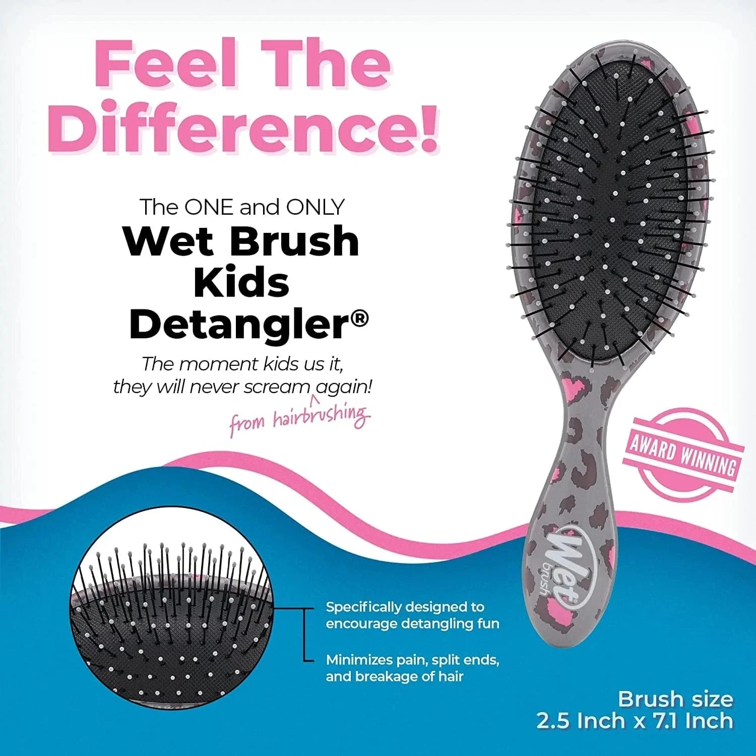 Wet Brush WetBrush Kids - Leopard Ice Cream