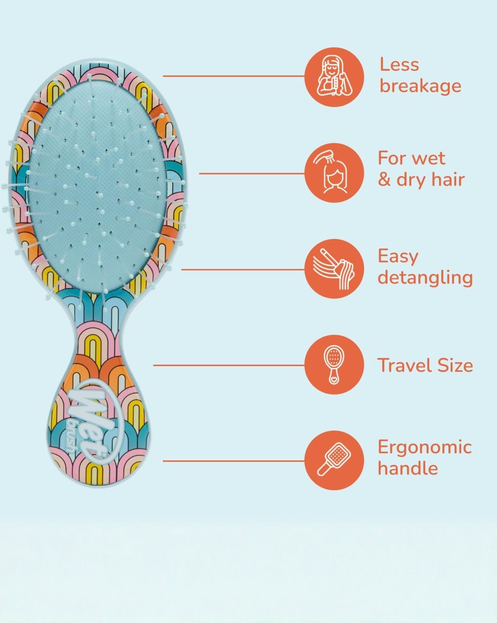 Wet Brush WetBrush Mini Endless Summer Sun Days - Rainbow