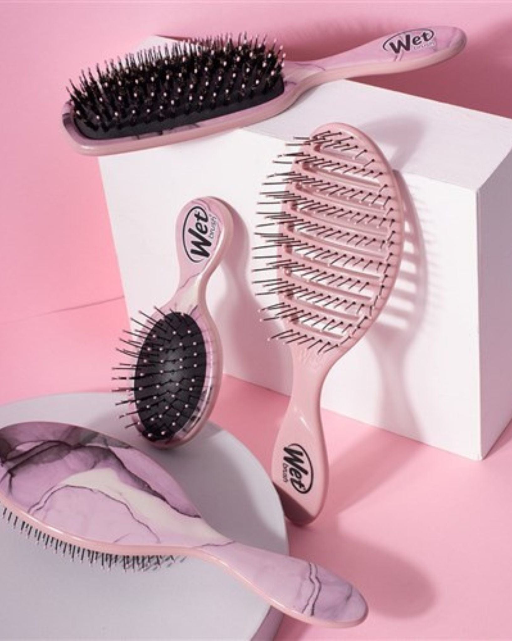 Wet Brush WetBrush Mini Terrain Textures - Dusty Rose