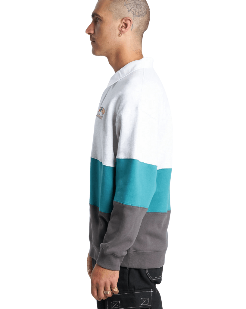 Worship Get Off Paneled Rugby Fleece