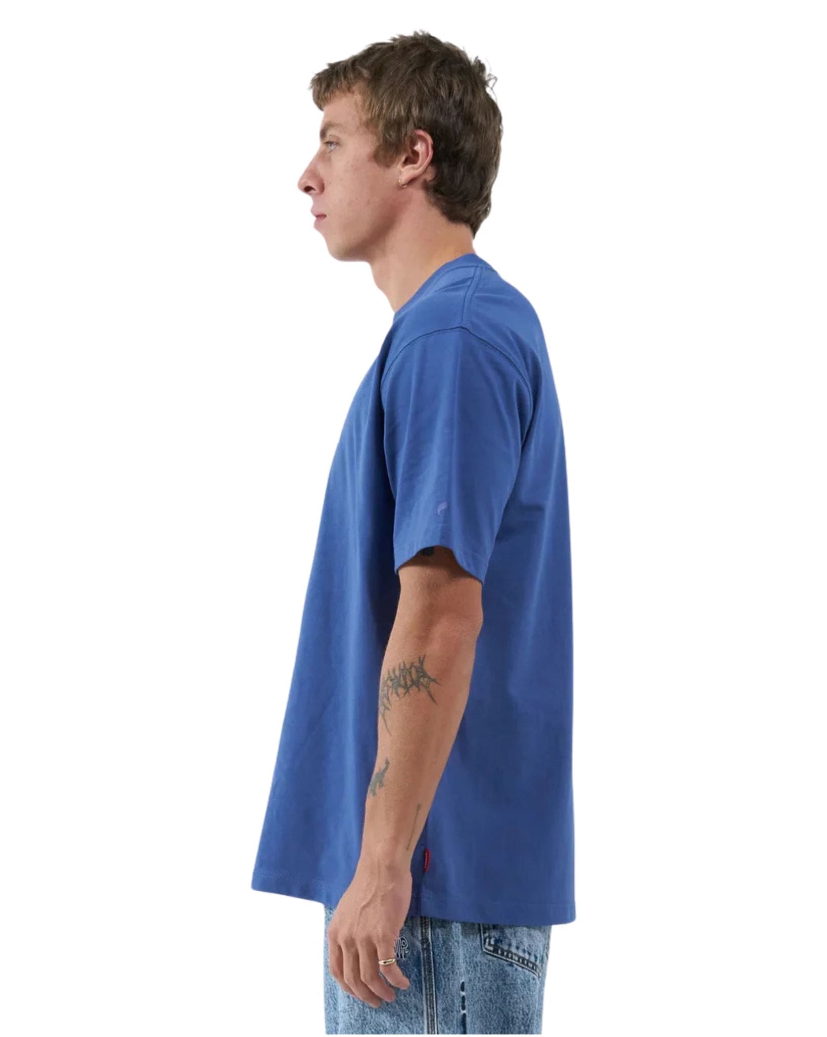 Worship Mens Core Tee Blue Steel