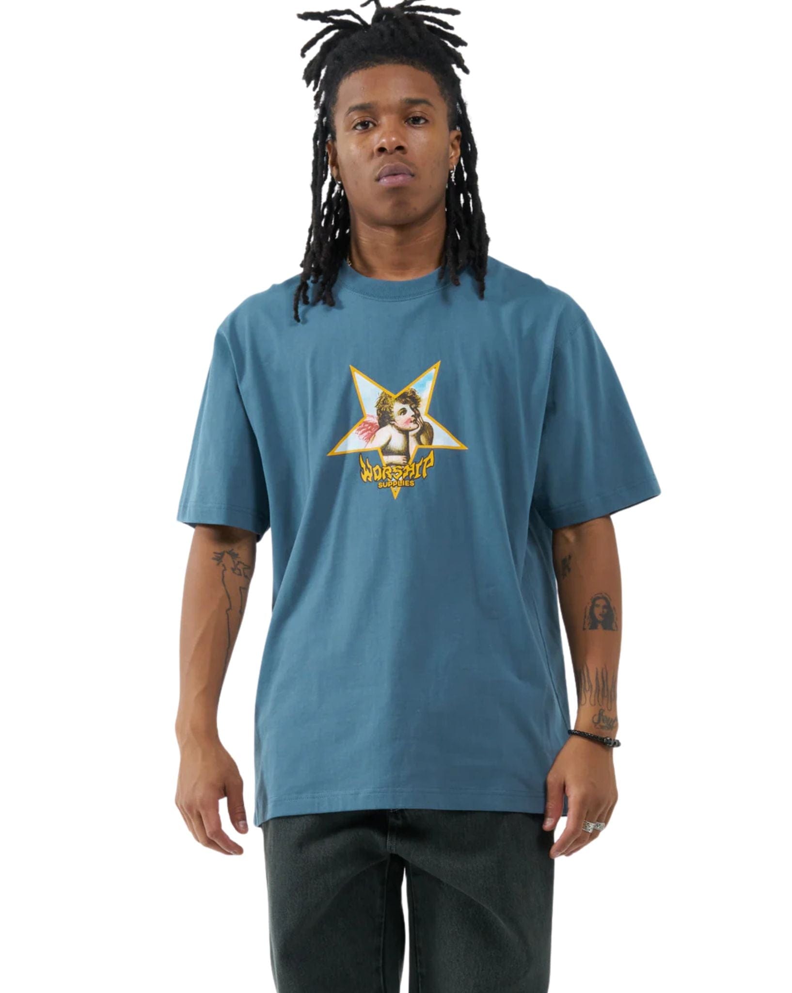 Worship Mens Ponder Tee - Mirage