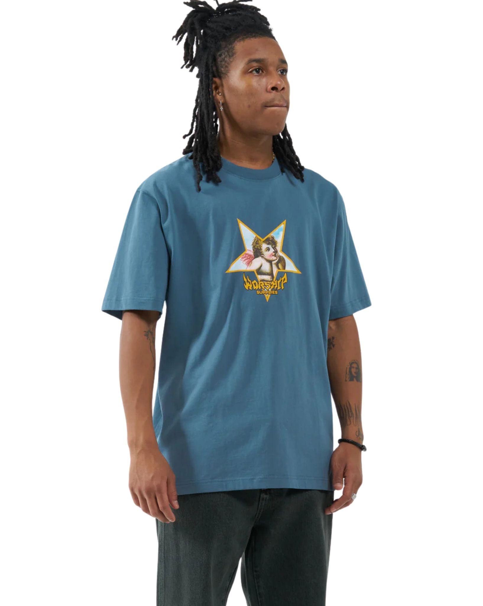 Worship Mens Ponder Tee - Mirage