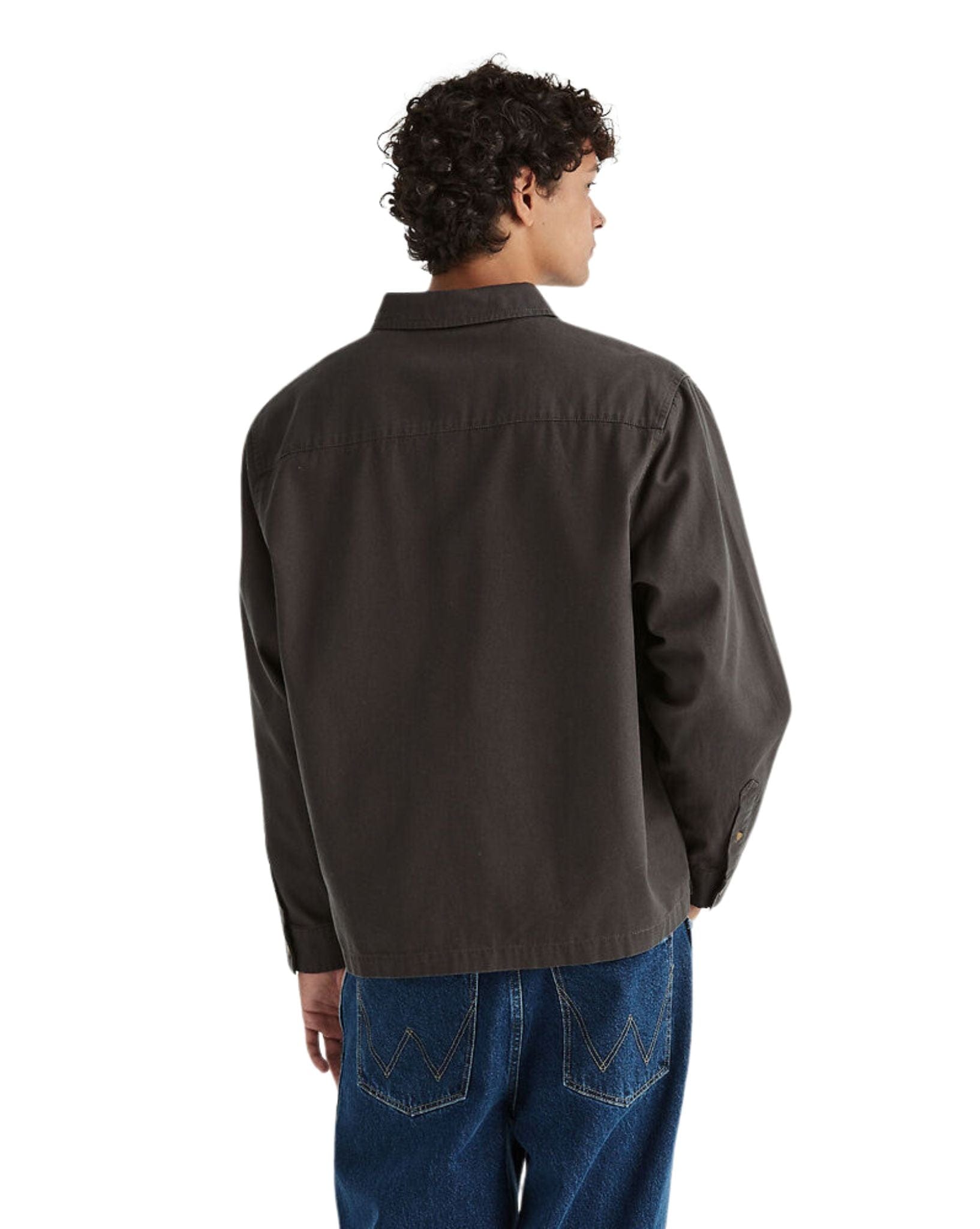 Wrangler Mens Dylan LS Shirt - Worn Black