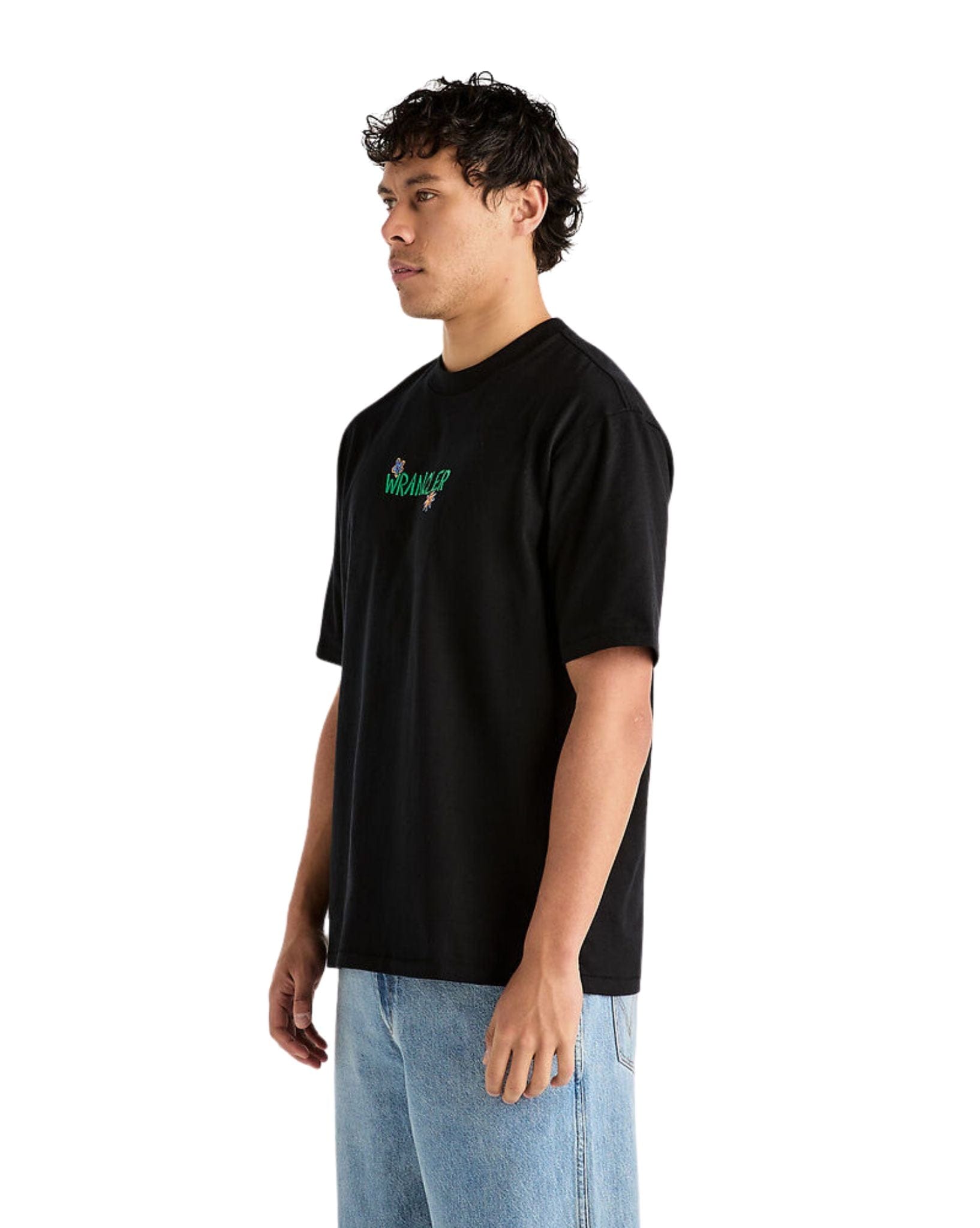Wrangler Mens Eye Know Slacker Tee - Black