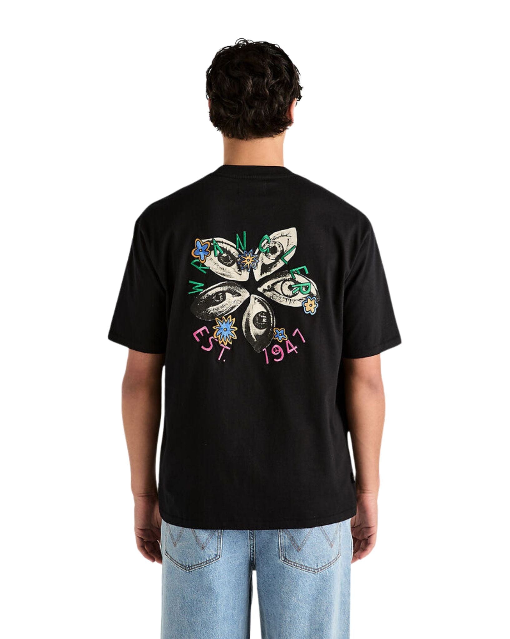 Wrangler Mens Eye Know Slacker Tee - Black