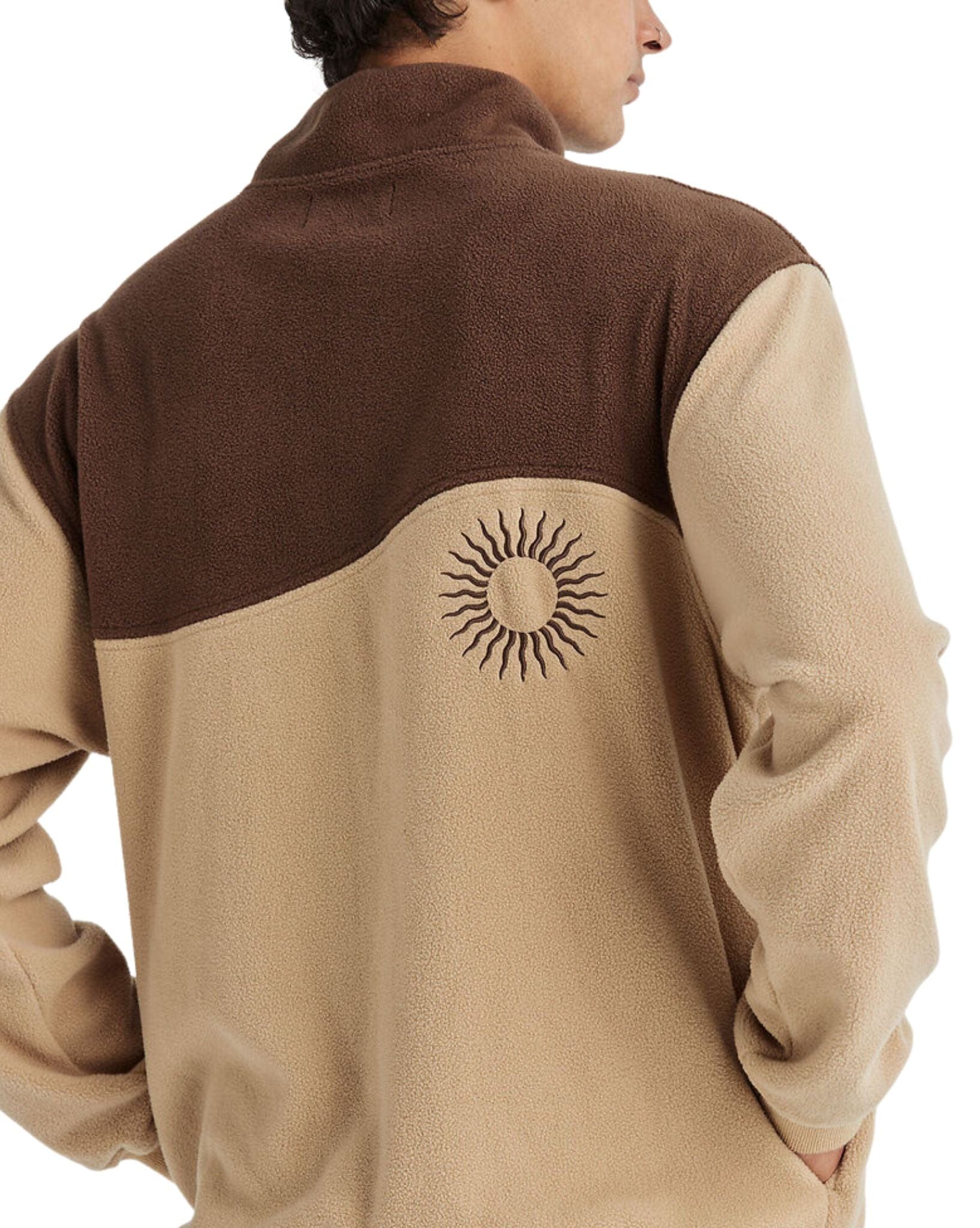 Wrangler Mens Mountains Polar Fleece - Brown Sand