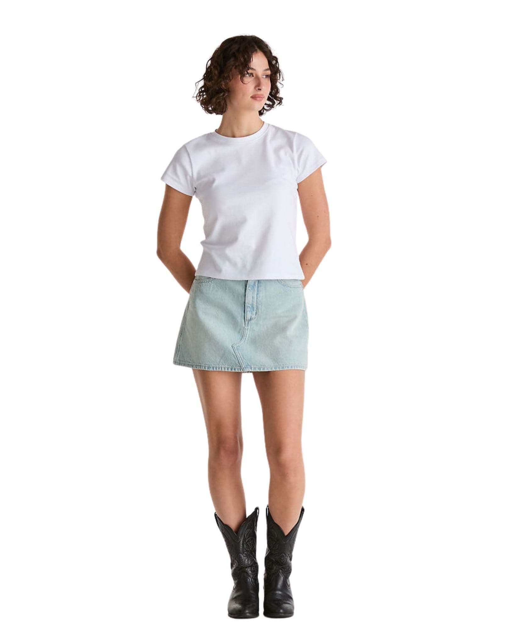 Wrangler Repair Mini Skirt - Sun Bleached