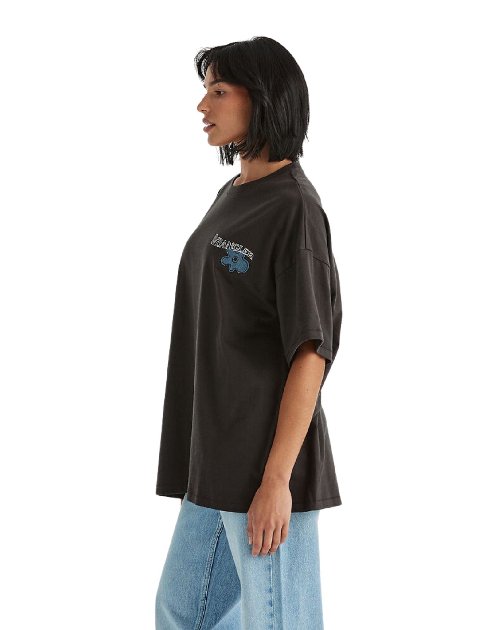 Wrangler Womens Denim Daizie Boxy Slouch Tee
