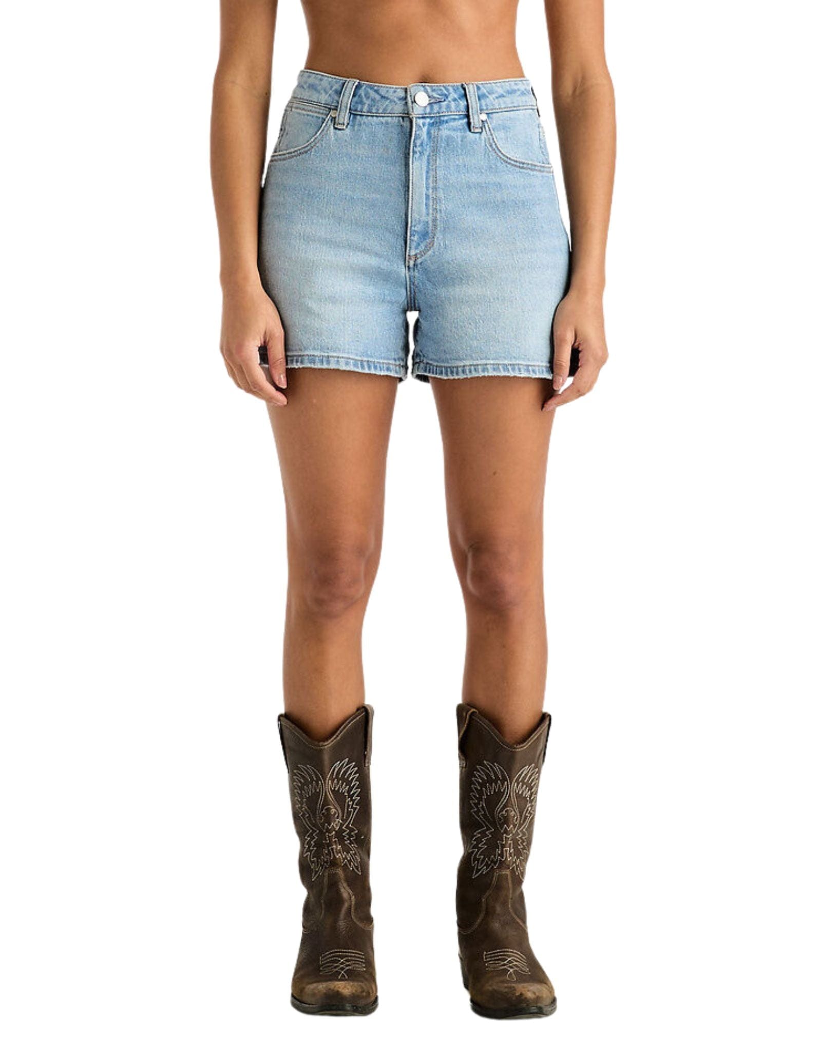 Wrangler Womens Hi Bells Short - Infinite Sky