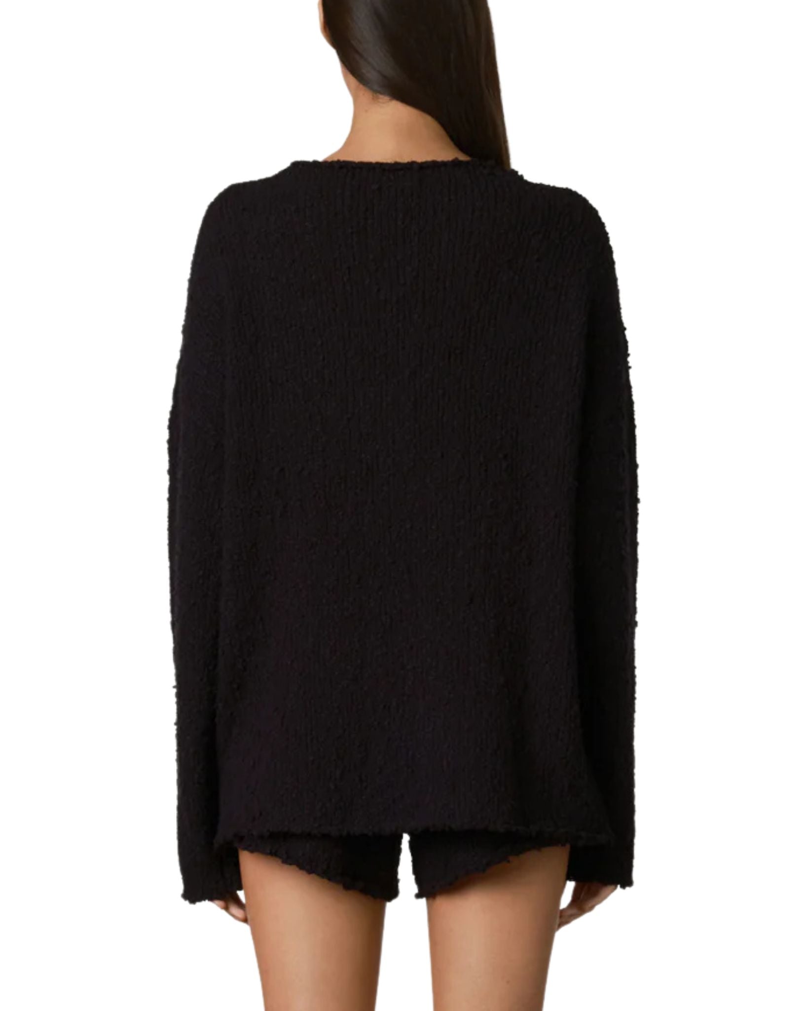 Zulu & Zephyr Black Boucle Knit Short