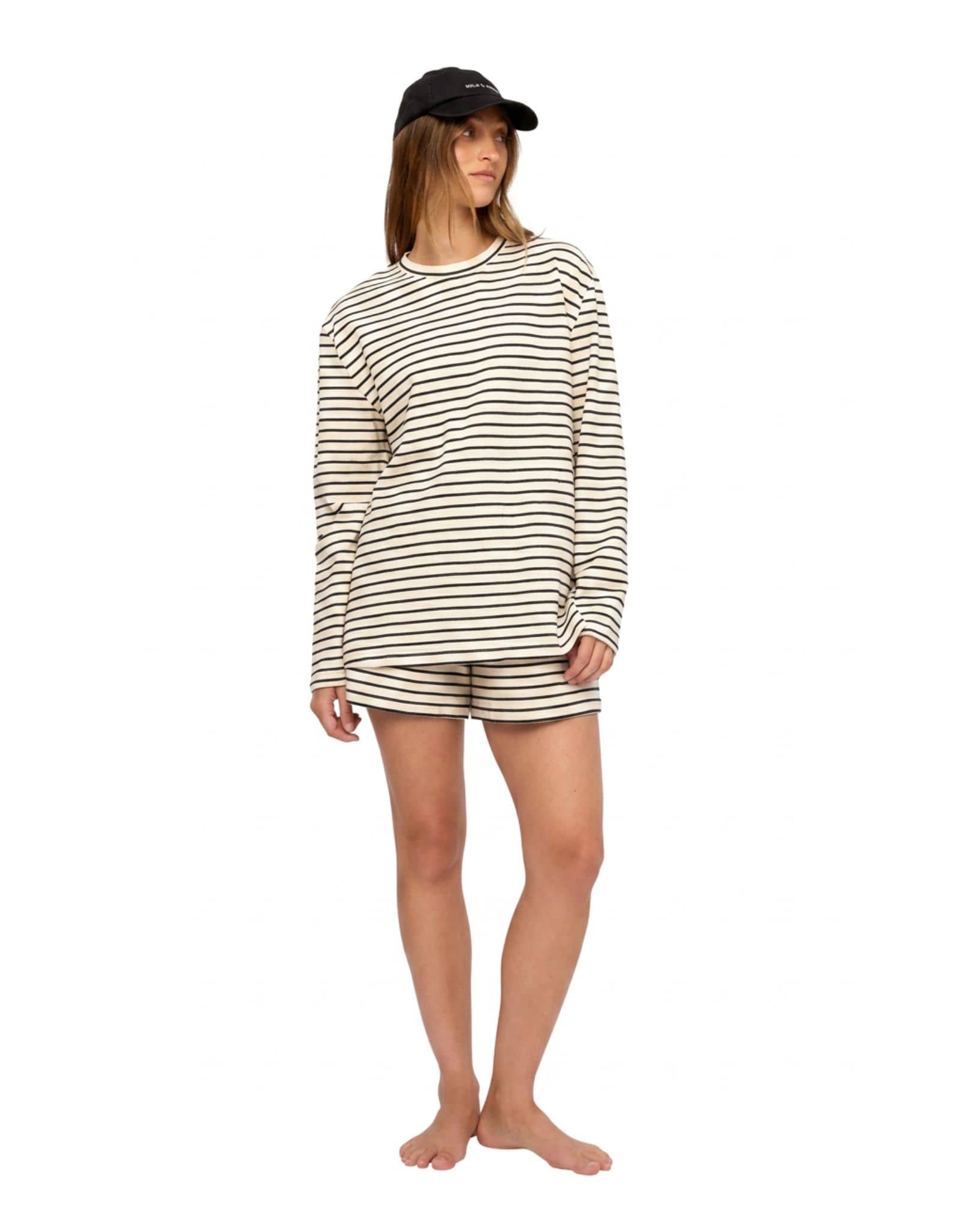 Zulu & Zephyr Black Stripe Jersey Sport Short