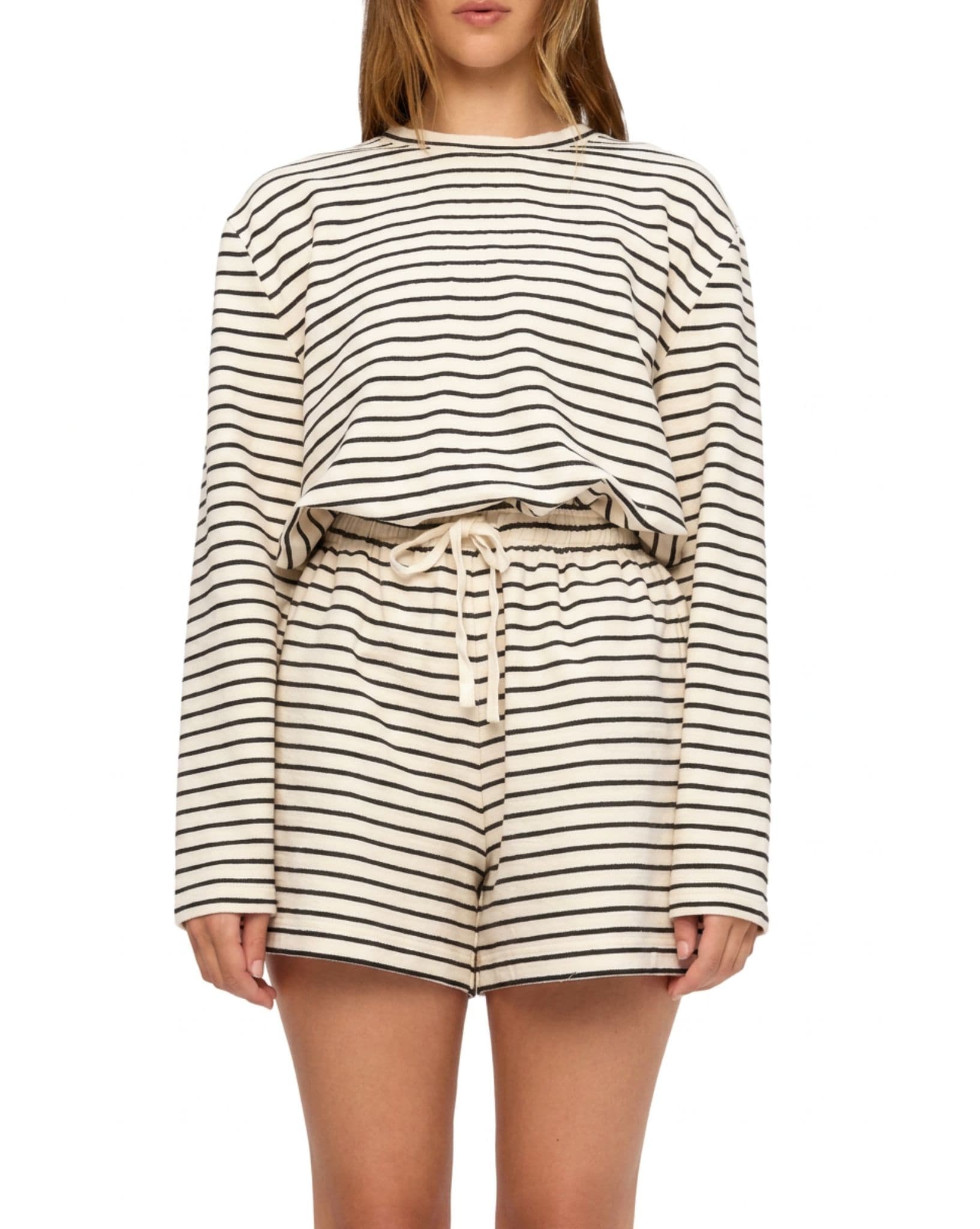 Zulu & Zephyr Black Stripe Jersey Sport Short