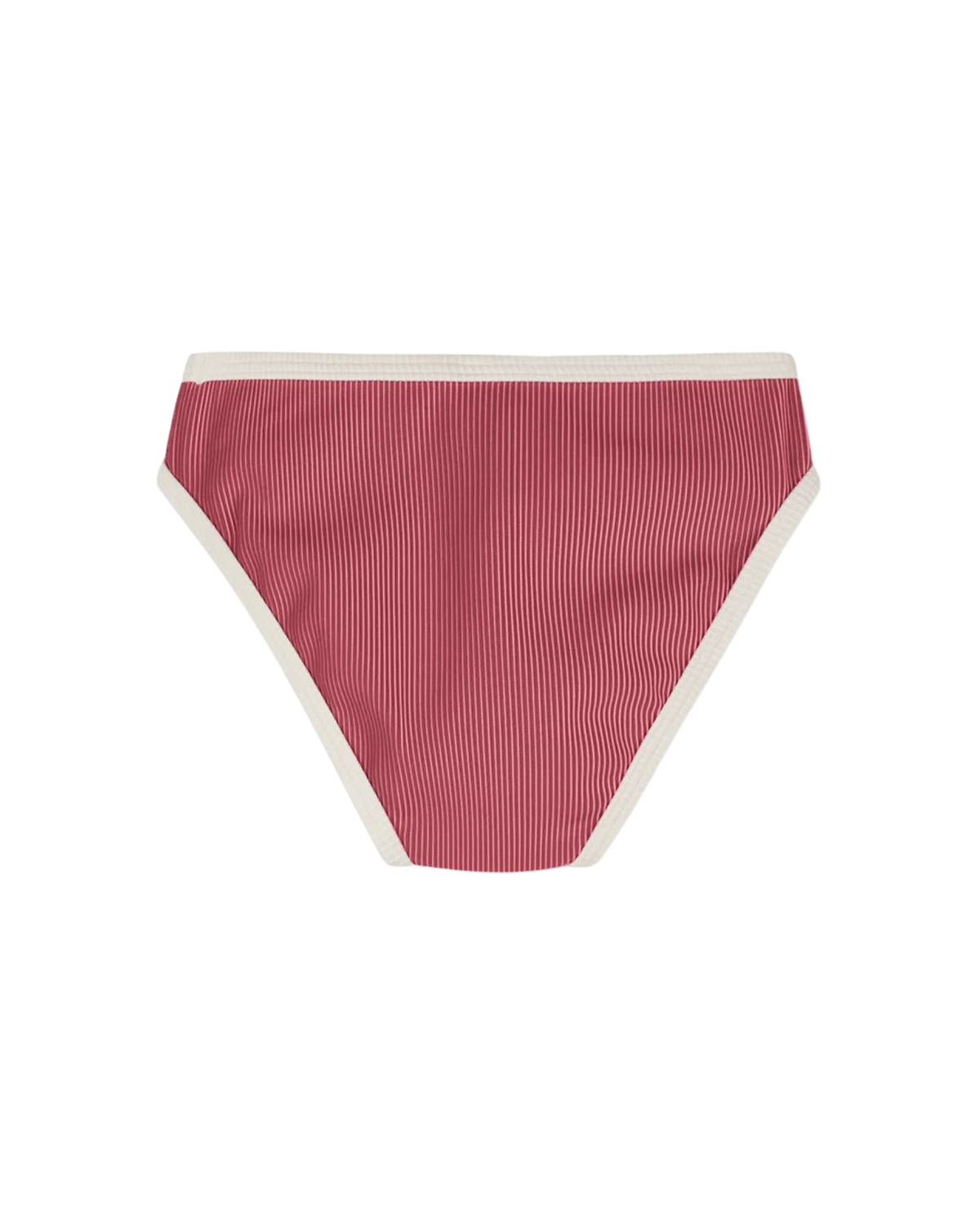 Zulu & Zephyr Girls Mini Stripe Bikini Bottom - Clay Red