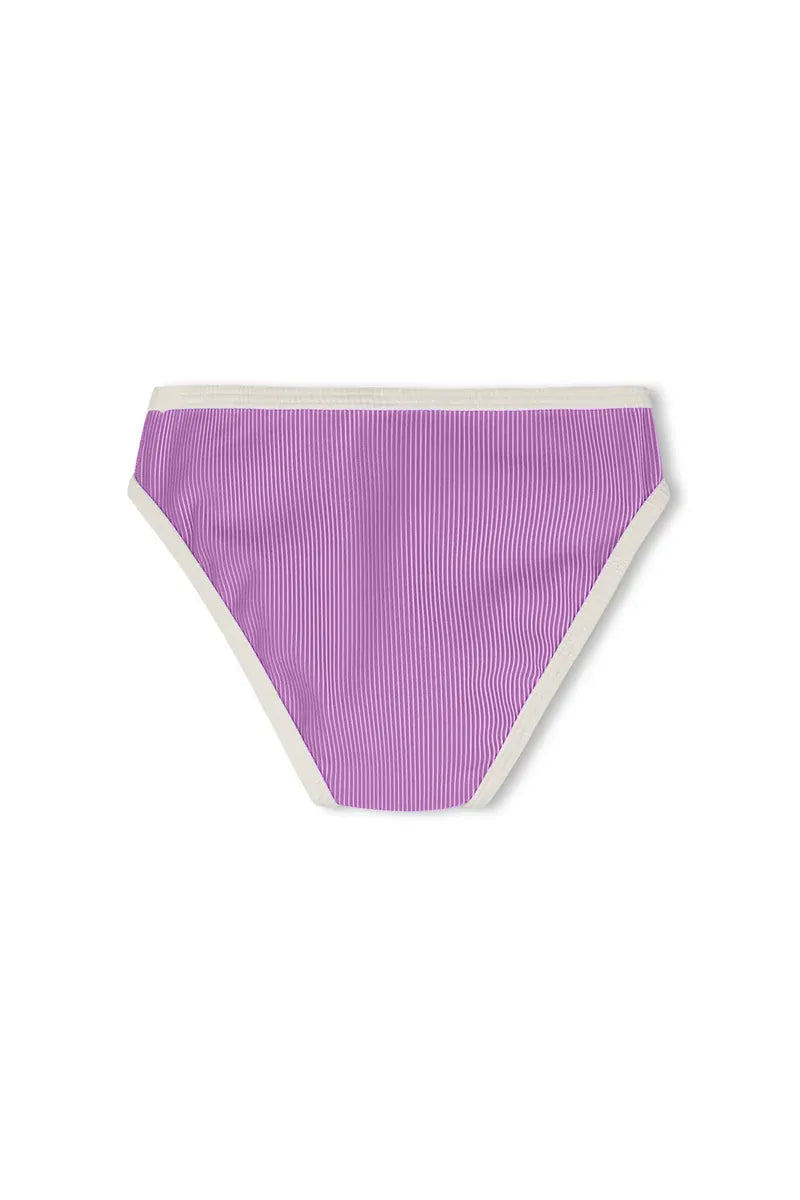 Zulu & Zephyr Girls Mini Stripe Bikini Bottom - Lilac