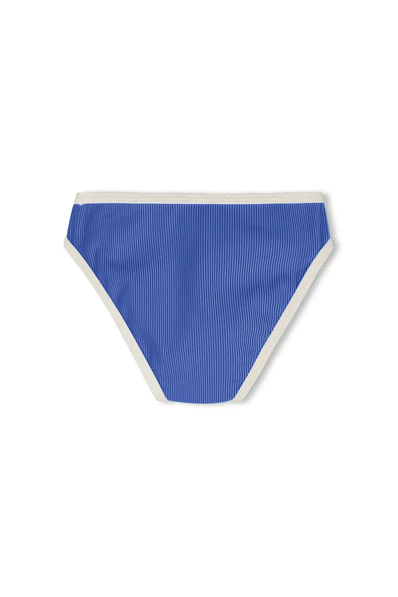 Zulu & Zephyr Girls Mini Stripe Bikini Bottom - Sea Blue