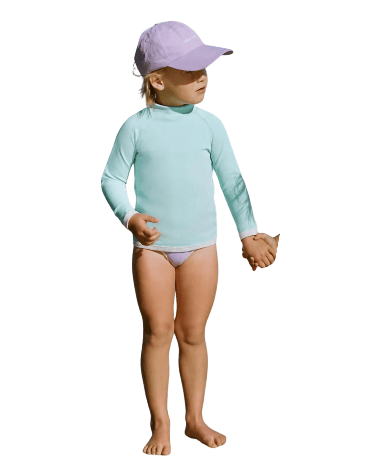 Zulu & Zephyr Girls Mini Stripe Rashie - Aqua