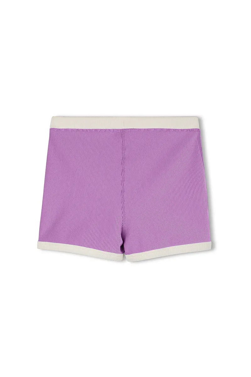 Zulu & Zephyr Kids Mini Stripe Surf Short - Lilac
