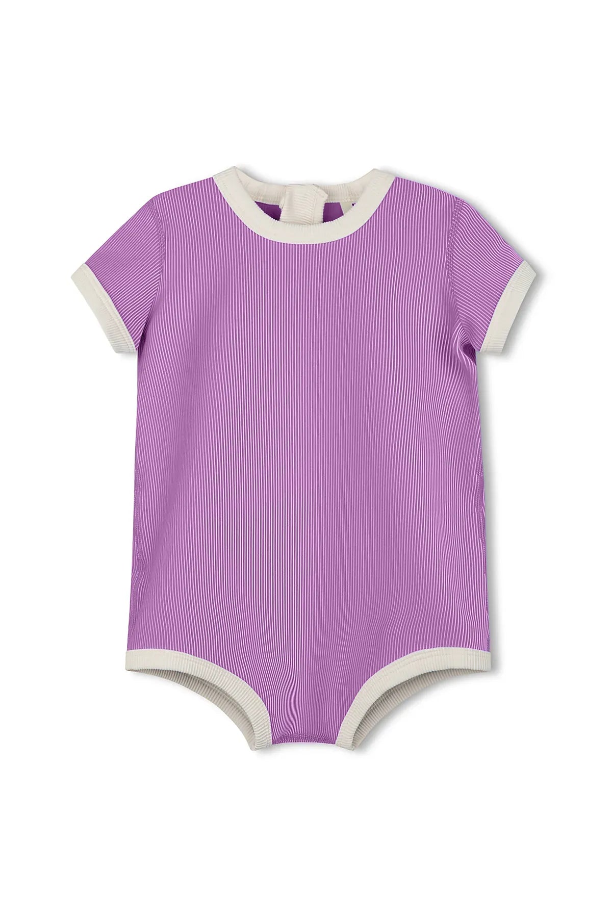 Zulu & Zephyr Mini Stripe Infant Onesie - Lilac