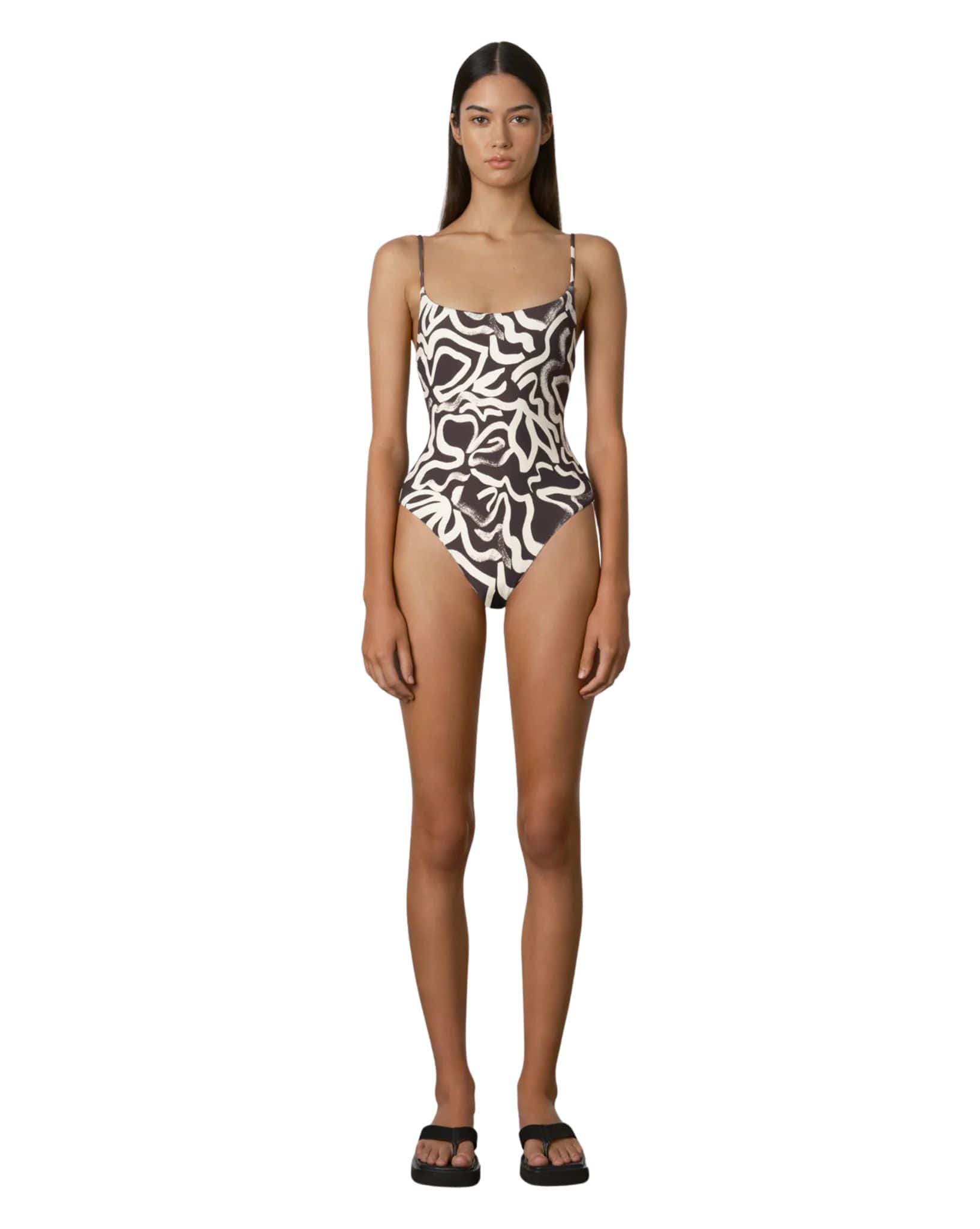 Zulu & Zephyr Paint Flower Reversible One Piece