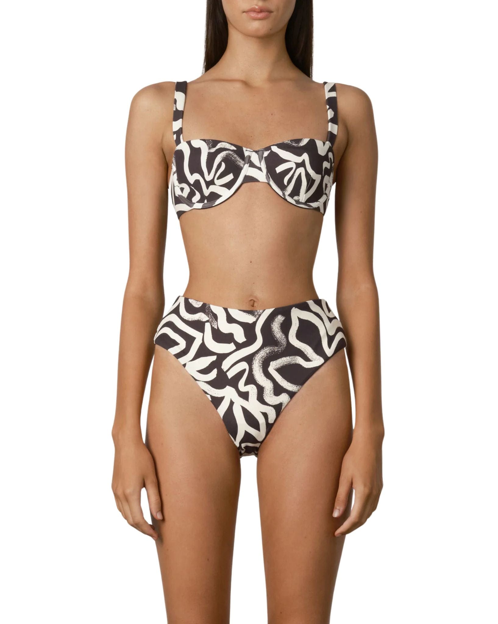 Zulu & Zephyr Paint Flower Waisted Full Brief