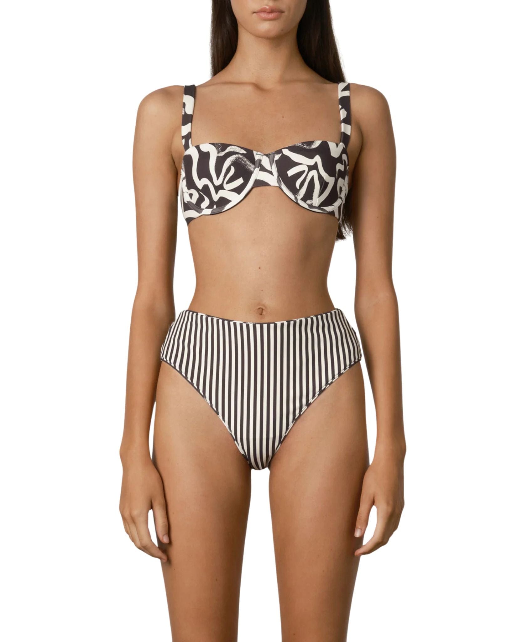 Zulu & Zephyr Paint Flower Waisted Full Brief