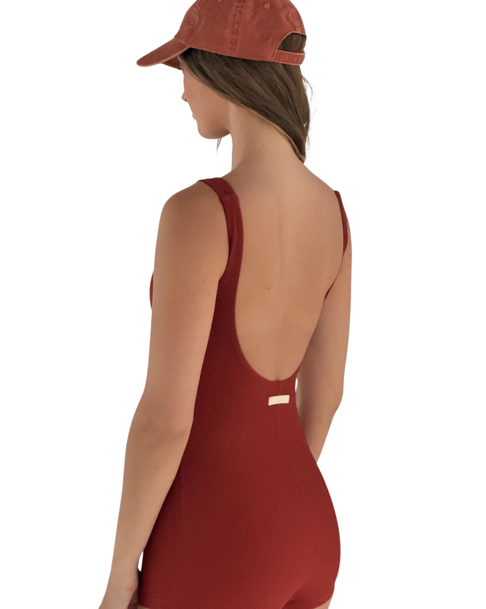 Zulu & Zephyr Red Waffle 2 Inch Bodysuit